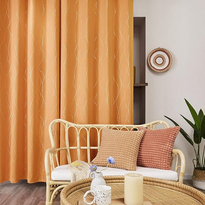 Deconovo Living Room Curtains 72 Inches Long, Thermal Insulated, Room Darkening - Image 3