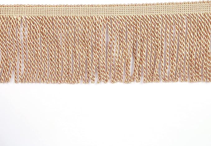 5 Yard Curtain Bullion Fringe Trim-Rayon Tassel Embellishments | 4 Inch Wide - Image 2