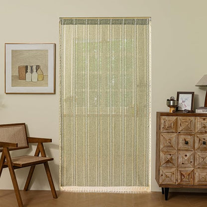 Sutuo Home Green Boho Door Curtains - Image 5