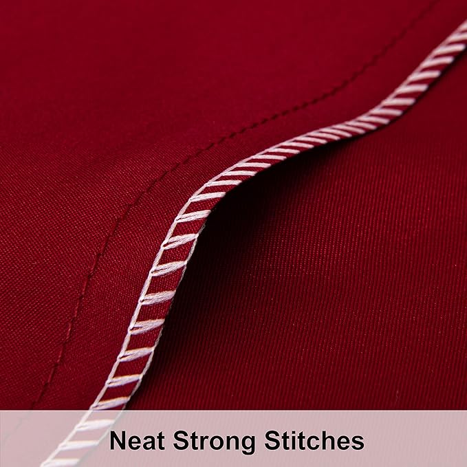 NTBAY 2 Pack Satin King Pillowcases for Hair and Skin, Luxurious and Silky Pillow Cases with Envelope Closure, 20x36 Inches, Wine Red