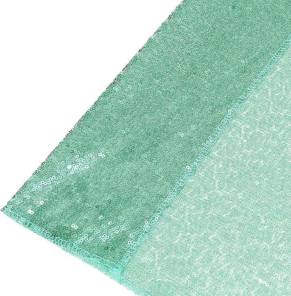 Eternal Beauty Mint Green 3mm Sequin Backdrop 2x8 Ft 2 Pack Wedding | Dense - Image 8