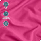 Bare Home Microfiber Body Pillow Cover - Ultra Soft - Cooling Pillowcase - Double Brushed - Pillowcase with Zipper Closure - Easy Care (20''x54'' Body Pillow Cover, Pink)