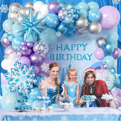 103pcs Winter Wonderland Balloon Garland Arch Kit - Image 3