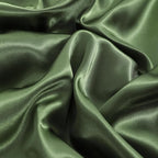 NTBAY 2 Pack Satin Standard Pillowcases for Hair and Skin, Luxurious and Silky Pillow Cases with Envelope Closure, 20x26 Inches, Olive Green