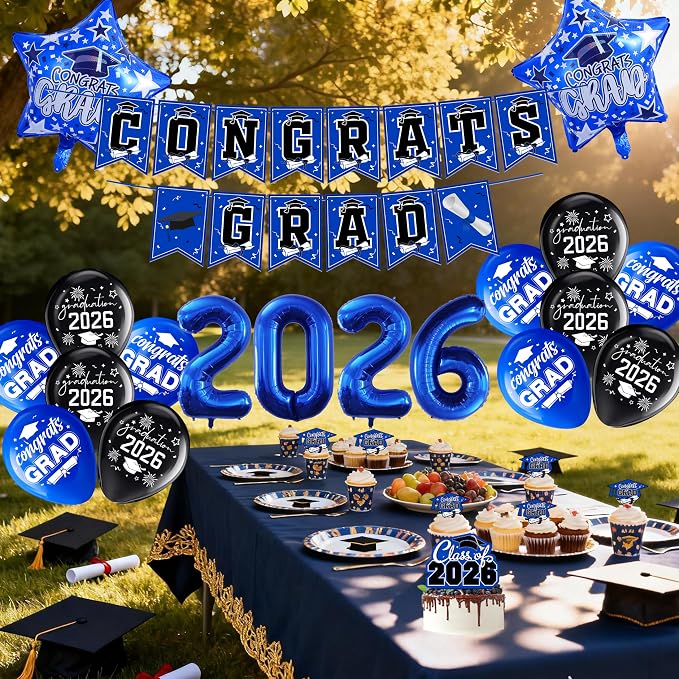 Blue Graduation Decorations 2026 Class of 2026 Decorations - Image 3