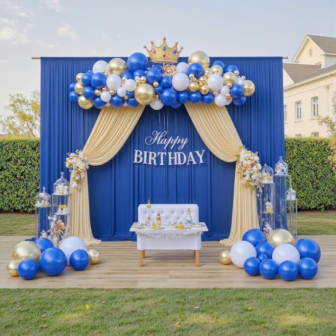 50ft×12ft Royal Blue Backdrop Curtain - Image 9