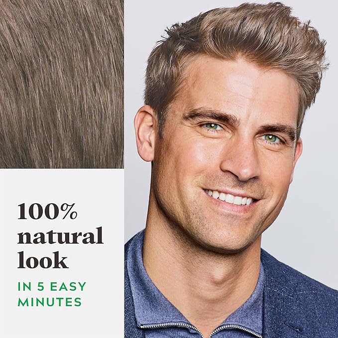 Just For Men Shampoo In Color, Hair Color for Men with Keratin and Vitamin E for Stronger Hair, Restores Natural Hair Color, Light Brown, H-25, Pack of 3