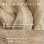 GOO GOO Tape in Hair Extensions Human Hair, 8B/60B Golden Blonde Highlights, 16inch 50g 20pcs, Skin Weft Seamless Invisible, Silky Straight with Thick Ends, Remy Human Hair