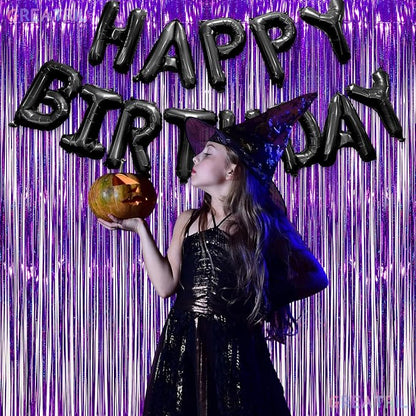 Happy Birthdays Banner Black - Image 7