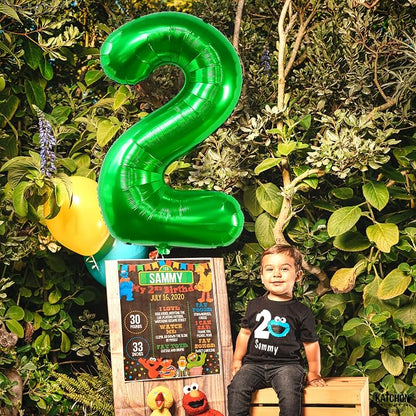 KatchOn Giant Green Number 2 Balloon, 40 Inches, Tractor Party Supplies - Image 5