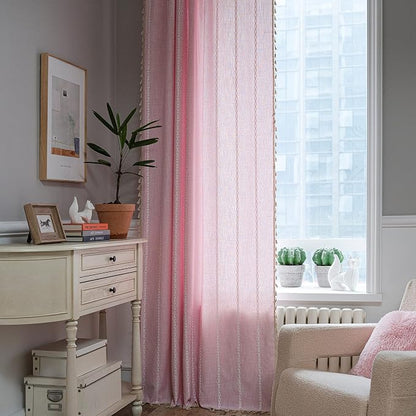 Sutuo Home Boho Curtain for Bedroom Living Room 63 Inch Length, Light Filtering - Image 5