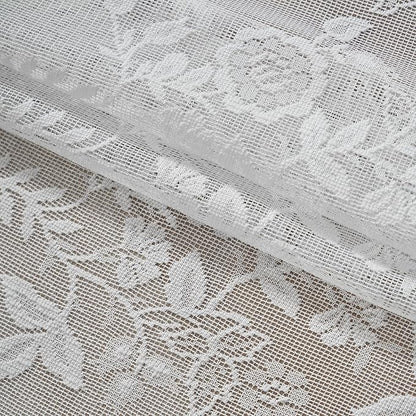 FINECITY White Floral Lace Curtains - Image 8