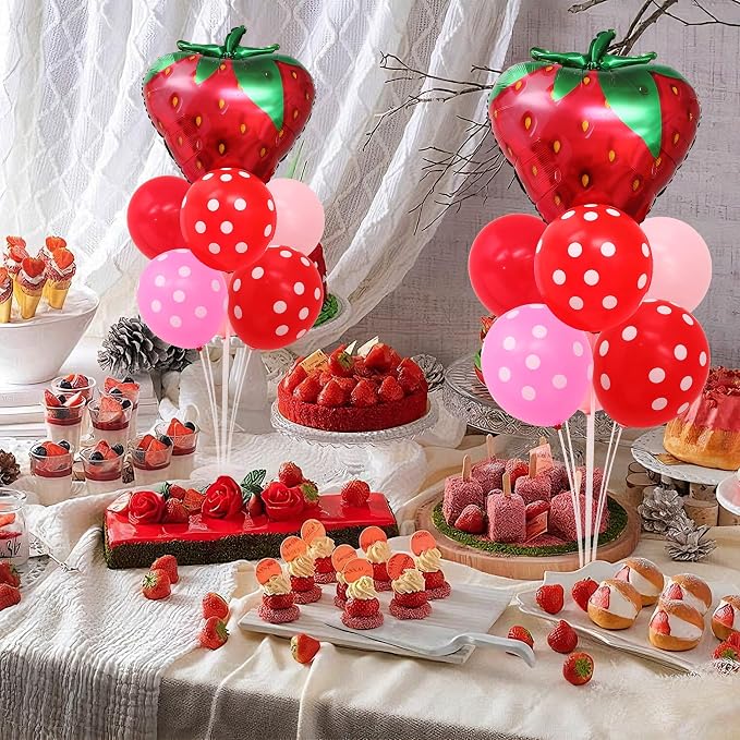 Strawberry Balloon Stand for Table Centerpiece Stand Kit 2 Sets - Image 4