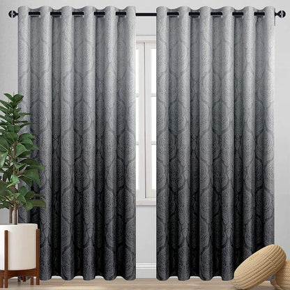 DWCN Ombre Black Blackout Curtains by DWCN