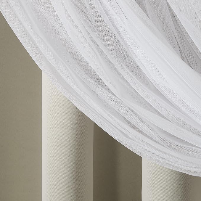 TOWN & COUNTRY LUXE Talia Double Layer Indoor Curtains, Sheer and Room - Image 7