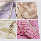 16 Pieces Geometric Metal Hair Pins, Pearls Hair Clips Elegant Hair Barrettes Bridal Gold Metal Bobby Pins Dainty Embellished Bobby Pins for Woman and Girls
