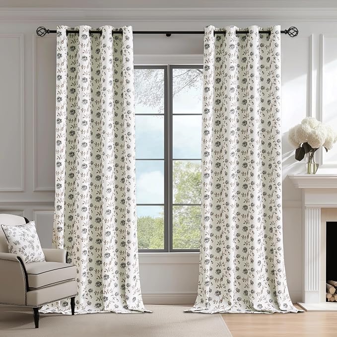 Beauoop Floral 100% Blackout Curtains - Image 4