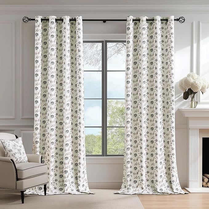 Beauoop Floral 100% Blackout Curtains - Image 4
