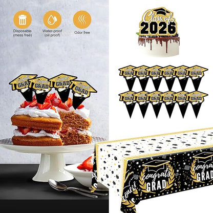 Black and Gold Graduation Decorations 2026 Class of 2026 Decorations - Image 7