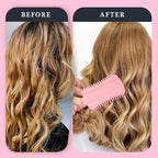 Curl Defining Brush Pink, Volume Curly Hair Brush for Effortlessly Detangling Shaping and Styling Women's Curls, Waves & Coils, Curly Hair Products, Reduce Frizz