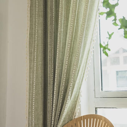 Sutuo Home Boho Curtains for Bedroom Living Room 108 Inches Long, Light - Image 8