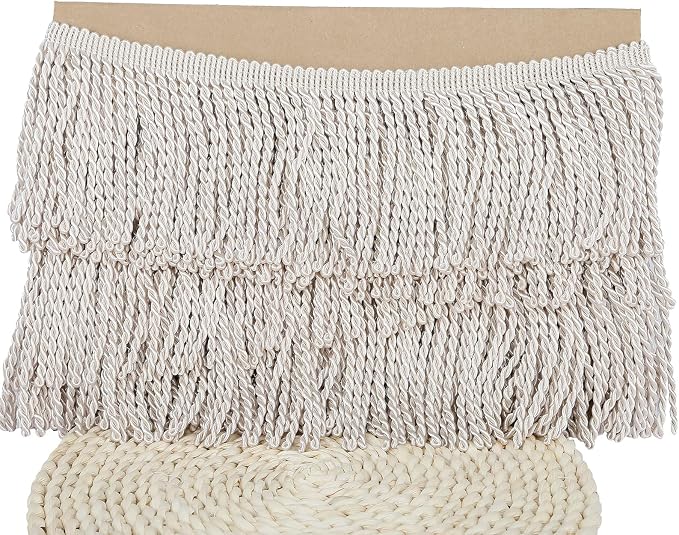 5 Yard Curtain Bullion Fringe Trim-Rayon Tassel Embellishments | 4 Inch Wide - Image 2