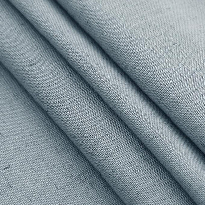 Light Blue Linen Curtains 63 Inches Long 2 Panel Sets - Image 7