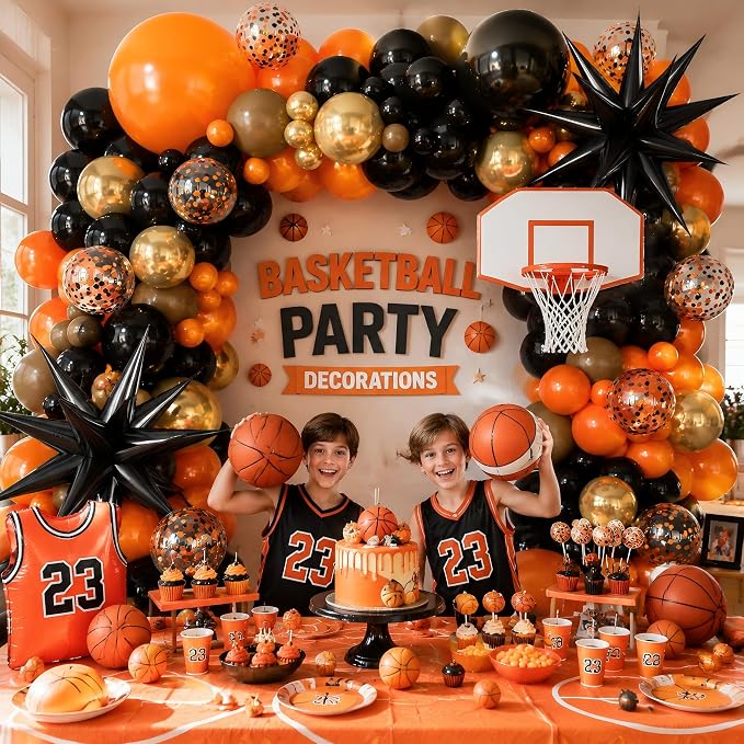 Black Orange Arch Kit Garland - Image 3