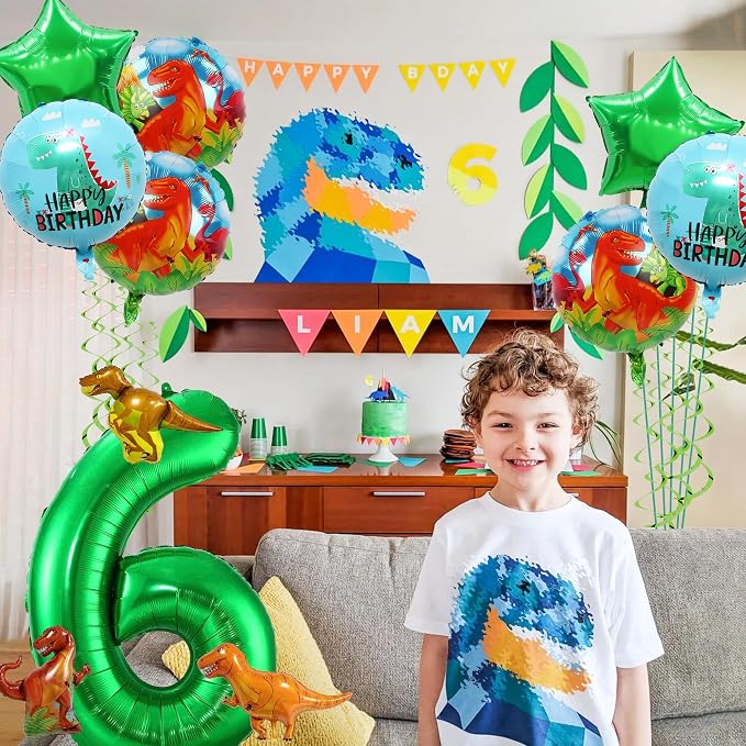 Dinosaur 6 Year Boys Balloons - Image 6