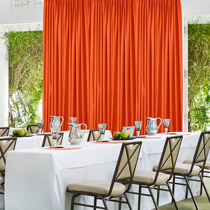 AK TRADING CO. 10 feet x 10 feet Polyester Backdrop Drapes Curtains Panels - Image 2