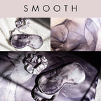 Satin Pillowcase Gift Set for Women – Marble Black, Silky Soft, Reduces Frizz | Includes Satin Eye Mask & Scrunchie | for Curly Hair, Sensitive Skin | Gift for Mom, Daughter, Girlfriend