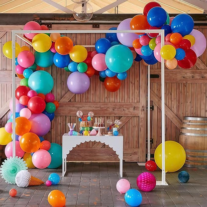 Multicolor Summer Balloon Arch Kit, Colorful Neon Balloons - Image 10