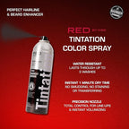 RED by Kiss Tintation Temporary Hair Color Spray, Extra Large Size, Instant Gray Root Cover Up, Water-Resistant, Smudge-Proof, Hairline & Barber Touch-Up, Quick Dry (Darkest Brown, 11.5 OZ)