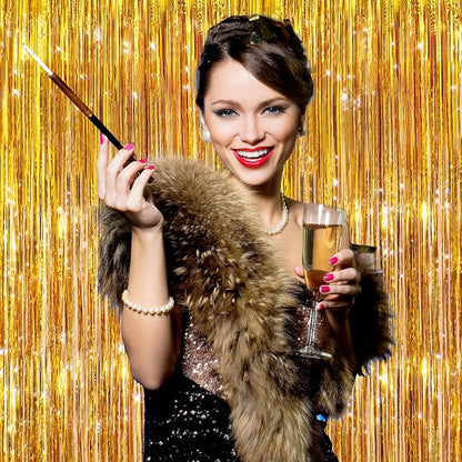 2Pack Gold Party Streamers, Baby Shower, Photo Booth Props - Image 8