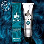Arctic Fox Semi-Permanent Hair Dye, Vegan & Cruelty-Free, Ammonia-Free, Hydrating, Vibrant Blue Color, Aurora Kiss, For All Hair Types, DIY At-Home Color, 5.6 Fl Oz