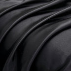 Black Satin Pillowcases Queen Size Set of 2 for Hair and Skin,Black Silk Pillowcase Breathable Pillowcase with Envelope Closure