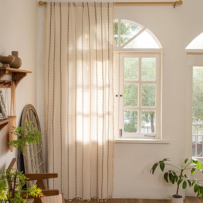 Sutuo Home Boho Curtains 90 Inches Long, Bohemian Curtain - Image 5