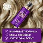 NUTRAHARMONY Hydrating Hair Serum – Keratin Hair Treatment for Dry, Frizzy, Damaged Hair – Biotin, Castor & Rosemary Oils – Anti‑Frizz, Heat Protectant & Split Ends Repair for Smooth, Shiny Hair, 5oz