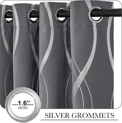 NICETOWN Bedroom Small Blackout Curtain Panels, 42 by 48 Inch, Window Treatment - Image 3