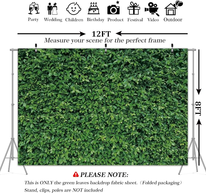 Green Leaves Backdrop - Image 3