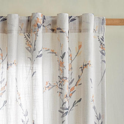MYSKY HOME Yellow Curtains 84 Inch Length 2 Panels Set by MYSKYHOME