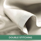 King Pillowcases by Pure Bamboo, Genuine 100% Organic Viscose Derived from Bamboo, Luxuriously Soft & Cooling, Double Stitching, Envelope Closure (2 King Pillowcases, Ivory)