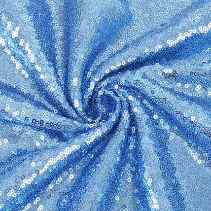 Eternal Beauty Baby Blue 3mm Sequin Backdrop 8x8 Ft - Image 9