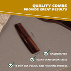 Wahl Beard, Mustache, & Hair Pocket Comb for Men's Grooming - Handcrafted & Hand Cut with Cellulose Acetate - Smooth, Rounded Tapered Teeth - Model 3324
