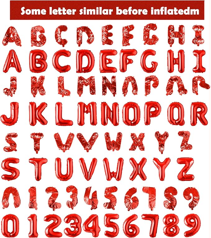 Happy Birthday Balloon Banner Custom Phrase Balloons letter 16 inch - Image 3