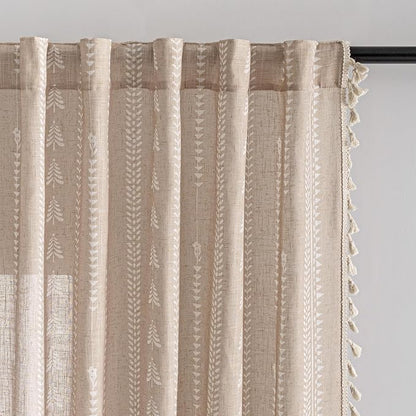 Boho Curtains 84 inch Long by MEETSKY