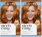 Clairol Nice'n Easy Permanent Hair Dye, 8R Medium Reddish Blonde Hair Color, Pack of 2