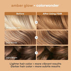 Madison Reed colorwonder Demi-Permanent Hair Color, Effortless At-Home Hair Dye, Ammonia-Free, Cruelty-Free, Amber Glow (Warm Lighter Amber), Pack of 1