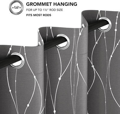 Deconovo 4 Panels Blackout Curtains, Thermal Insulated Soundproof Curtain Drapes - Image 7