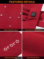 ORORO Heated Scarf, Up to 12 Hours of Warmth, Heated Neck Warmer with Rechargeable Battery